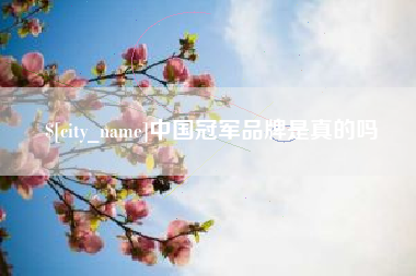 高平中国冠军品牌是真的吗
