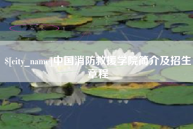 高平中国消防救援学院简介及招生章程
