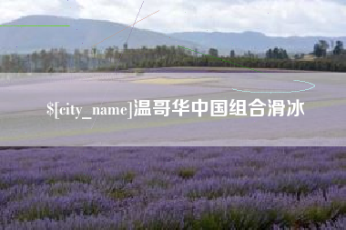 高平温哥华中国组合滑冰