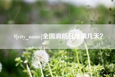 高平全国消防日是第几天？