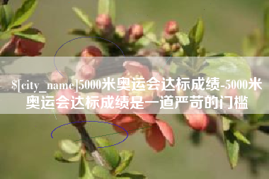 高平5000米奥运会达标成绩-5000米奥运会达标成绩是一道严苛的门槛