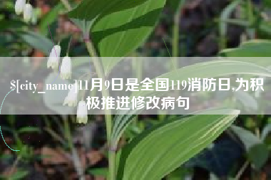 高平11月9日是全国119消防日,为积极推进修改病句