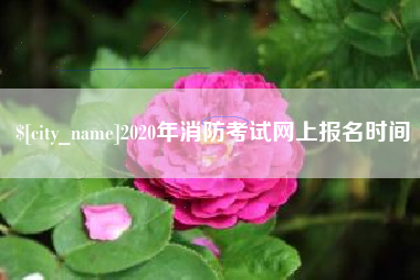 高平2020年消防考试网上报名时间