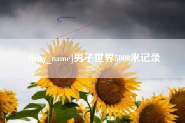高平男子世界5000米记录