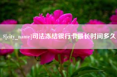 高平司法冻结银行卡最长时间多久