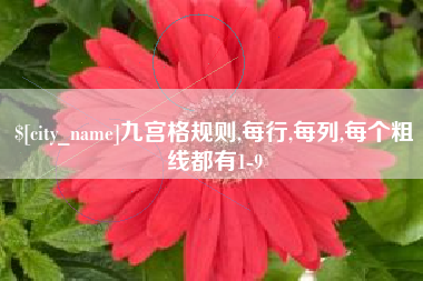 高平九宫格规则,每行,每列,每个粗线都有1-9