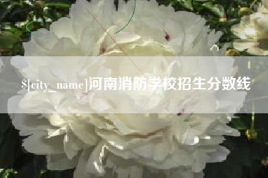 高平河南消防学校招生分数线