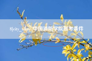 高平中国消防学院报考条件