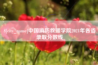 高平中国消防救援学院2021年各省录取分数线
