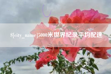 高平5000米世界纪录平均配速