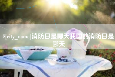 高平消防日是哪天我国的消防日是哪天
