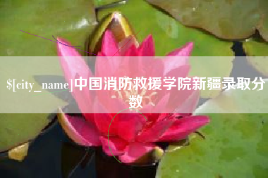 高平中国消防救援学院新疆录取分数