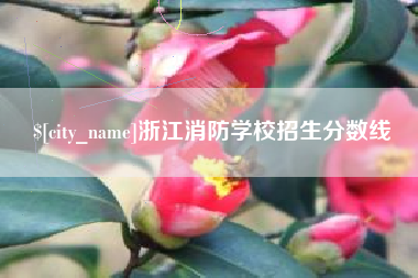 高平浙江消防学校招生分数线