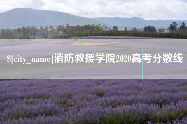 高平消防救援学院2020高考分数线