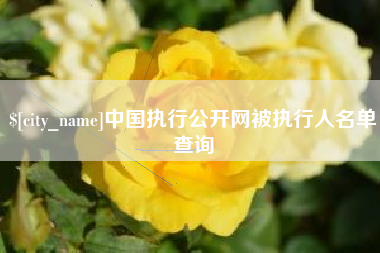 高平中国执行公开网被执行人名单查询