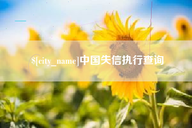 高平中国失信执行查询