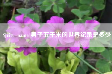 高平男子五千米的世界纪录是多少