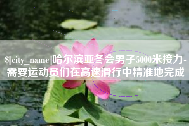 高平哈尔滨亚冬会男子5000米接力-需要运动员们在高速滑行中精准地完成