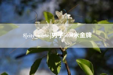 高平男子5000米金牌