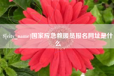 高平国家应急救援员报名网址是什么