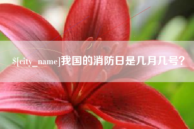 高平我国的消防日是几月几号？