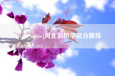 高平河北消防学院分数线