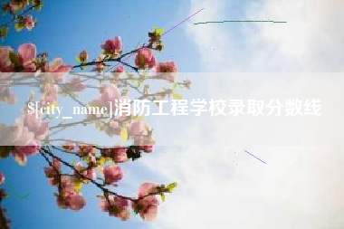 高平消防工程学校录取分数线