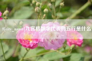 高平九宫格数字代表的五行是什么