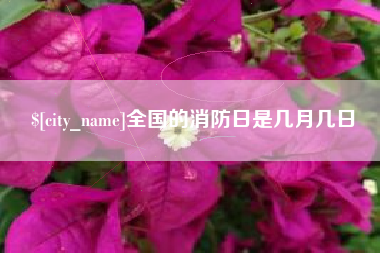 高平全国的消防日是几月几日