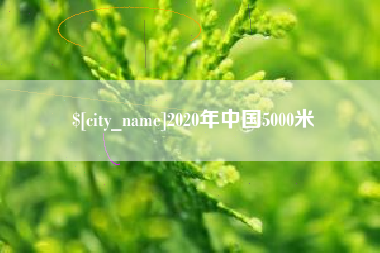 高平2020年中国5000米