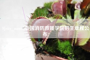 高平中国消防救援学院招生章程公布!