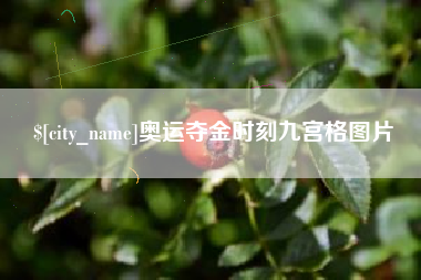 高平奥运夺金时刻九宫格图片